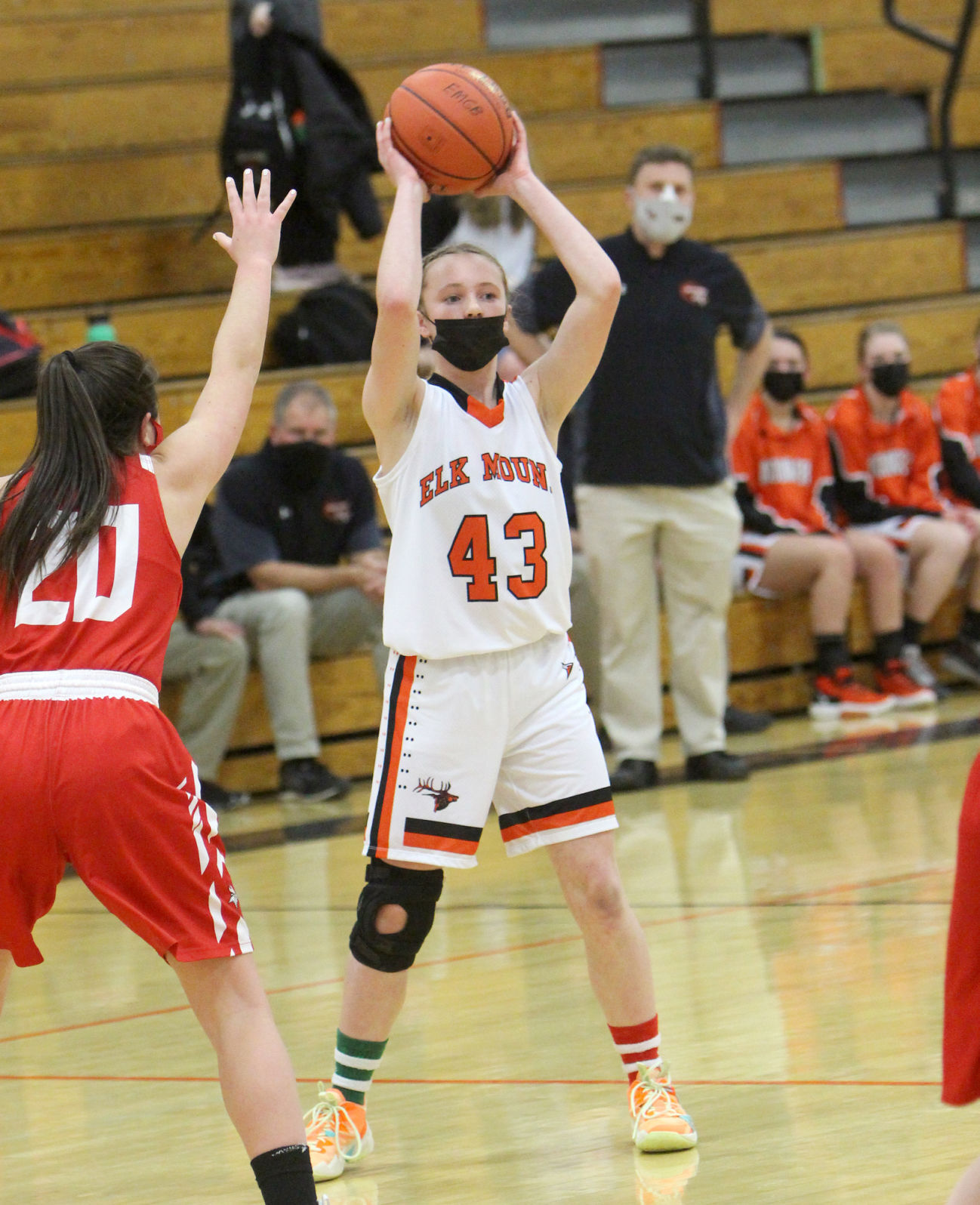 Colfax at Elk Mound girls basketball 1-25-21